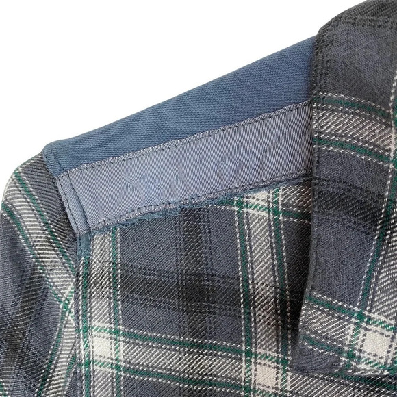 Zadig & Voltaire Drippy Flannel Plaid Shirt Womens Medium Plaid Talmi Carreaux - Picture 4 of 15